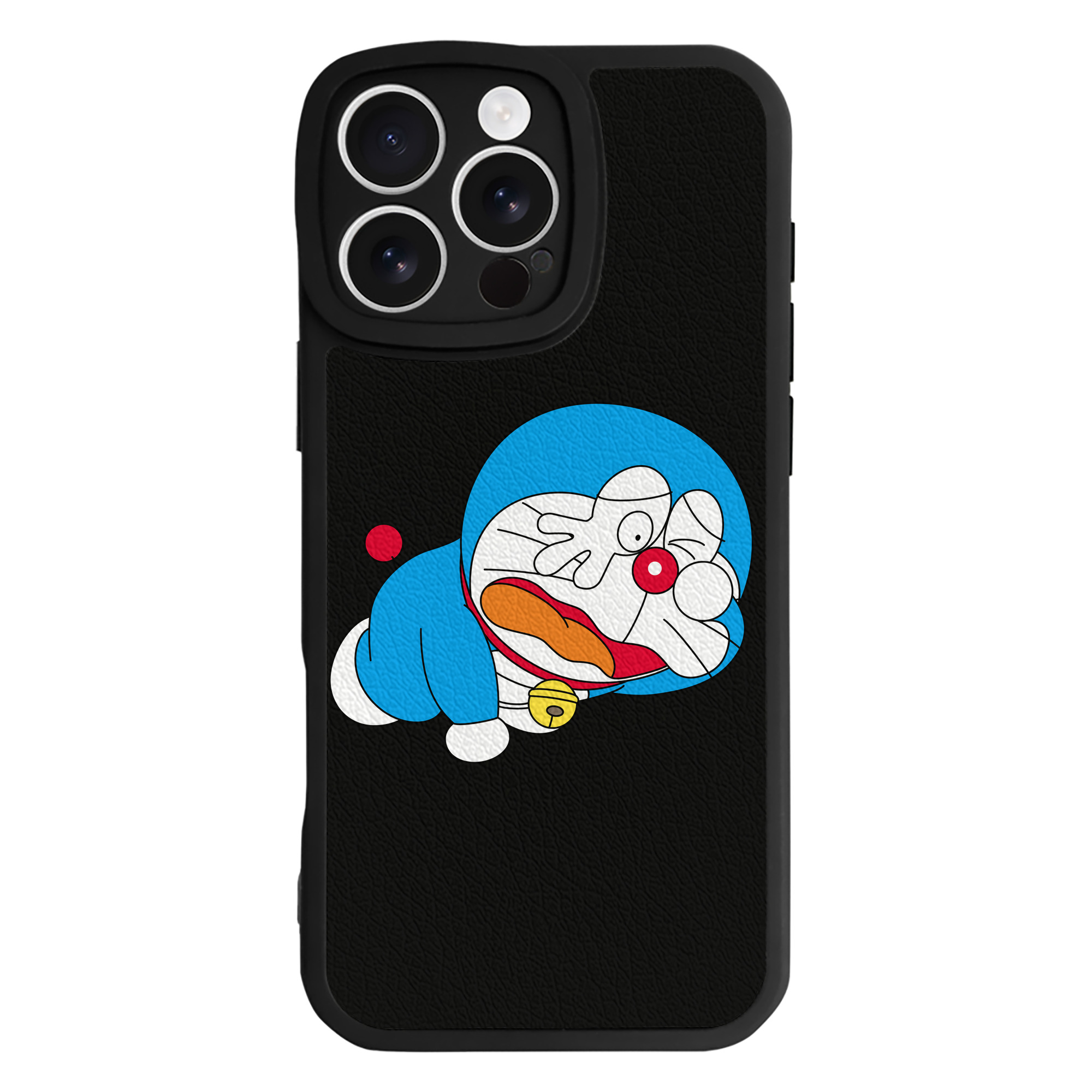 （画像用） ドラえもん Doraemon 【iPhone 16シリーズ対応】シリコンスマホケース（レザー調） 材質：シリコン
